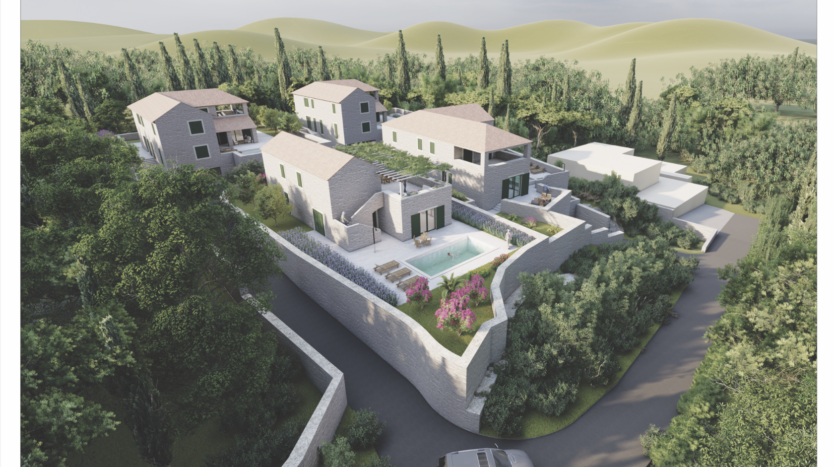 Konavle, Ćilipi, građevinsko zemljište za 4 vila, prodaja