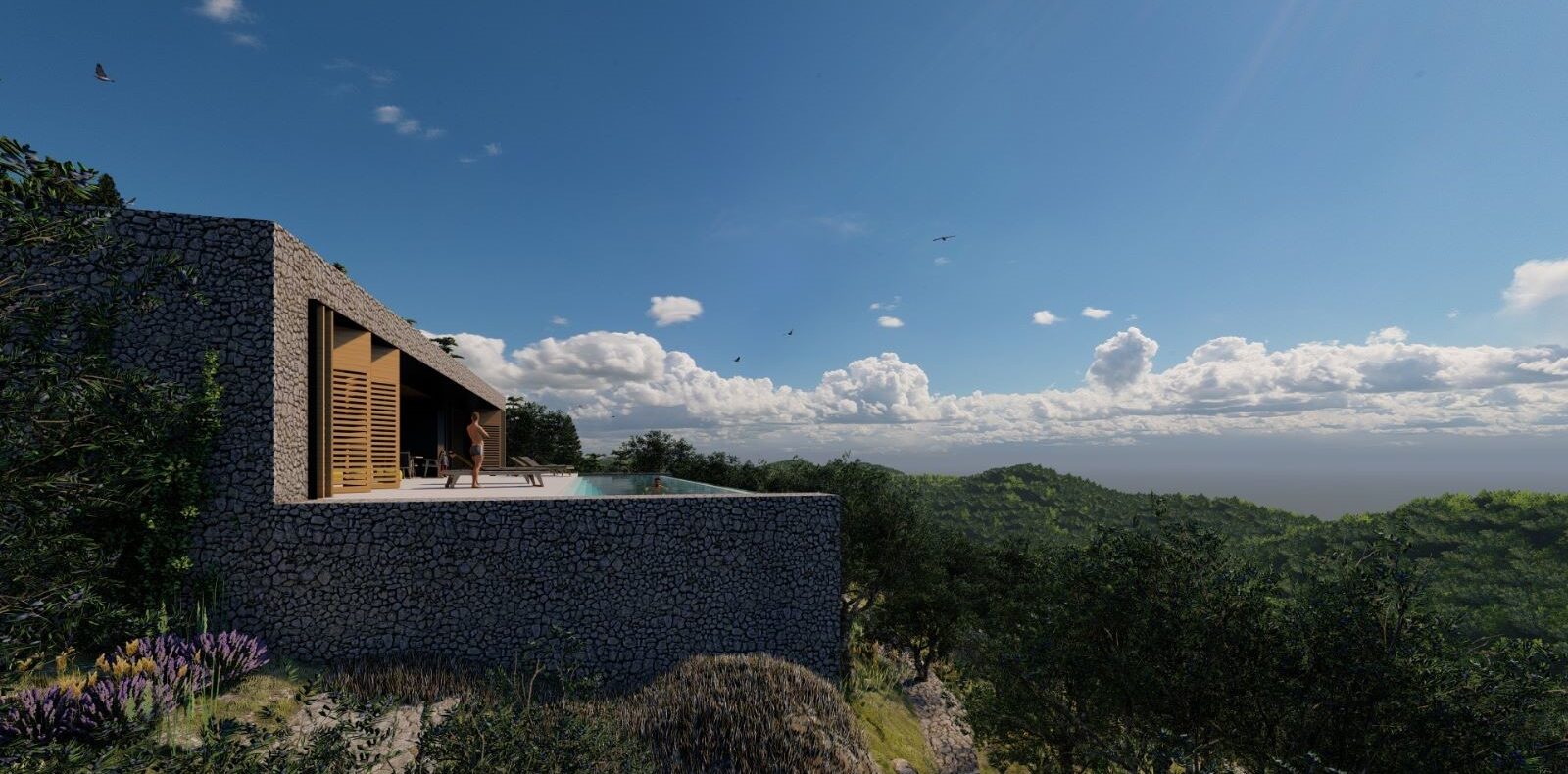 Korčula, Hrvatska, zemljište sa projektom, prodaja
