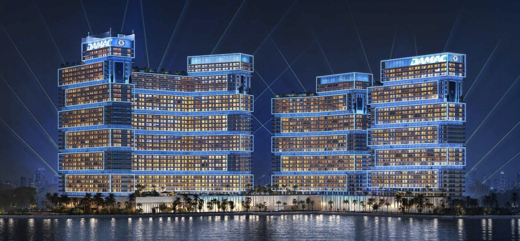 Dubai, new residential buildings