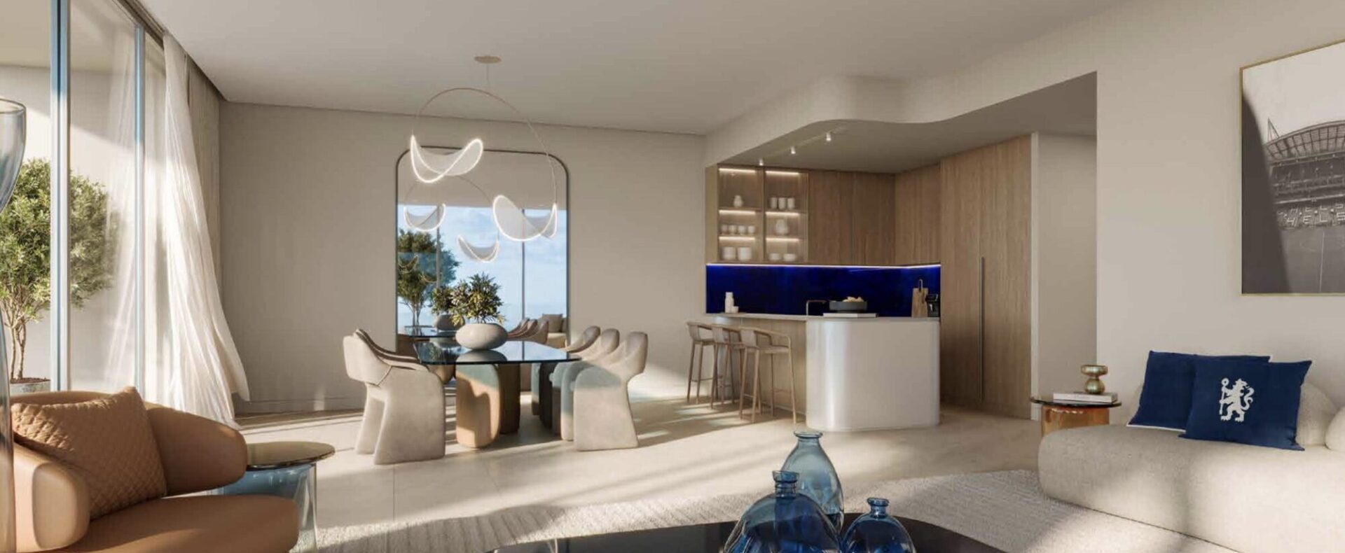 Dubai, apartment, living room