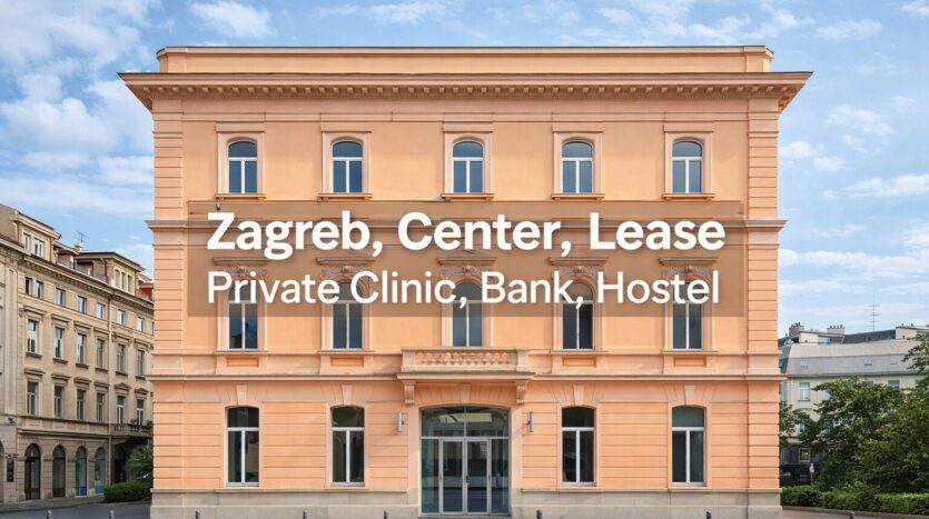 Poslovna zgrada, zakup, Zagreb, strogi centar, klinika, banka, hostel