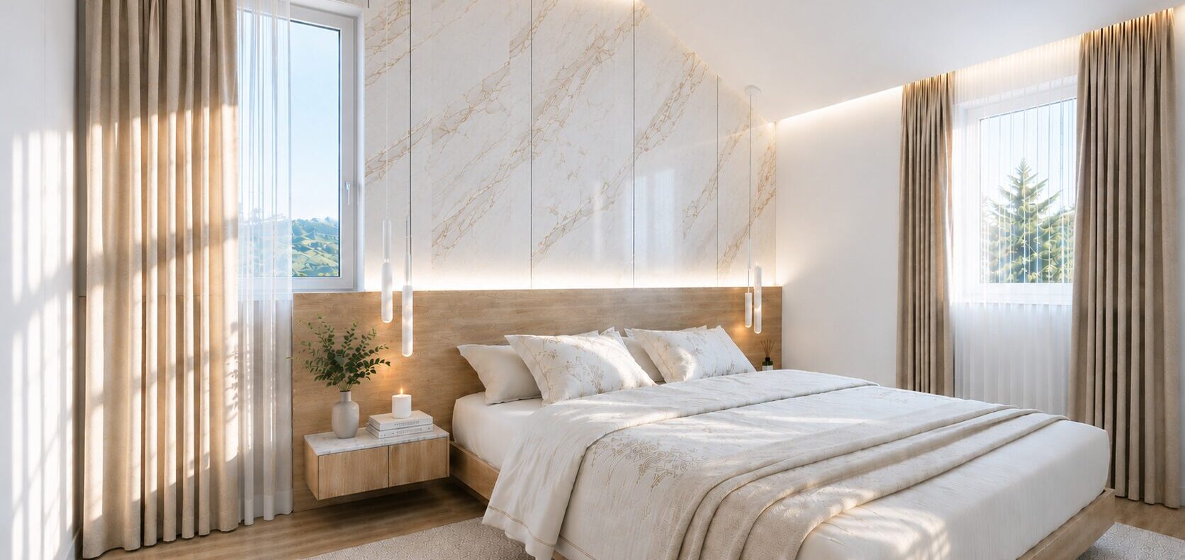 Moderna novogradnja Cres spavaća soba