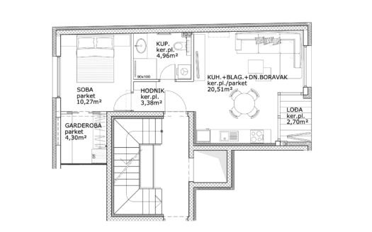 Novogradnja – Trešnjevka Sjever | 45 m² | 2. kat | Prodaja