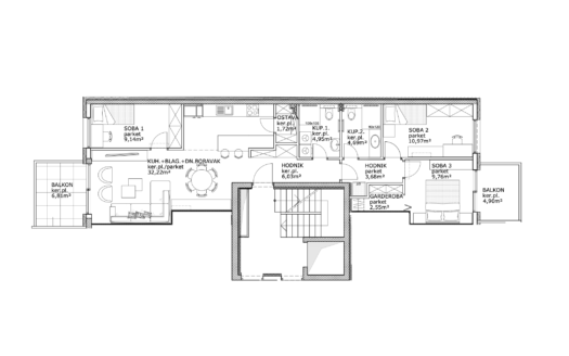Novogradnja na Trešnjevci S I 91 m² I 3S I 2 Balkona I Prodaja