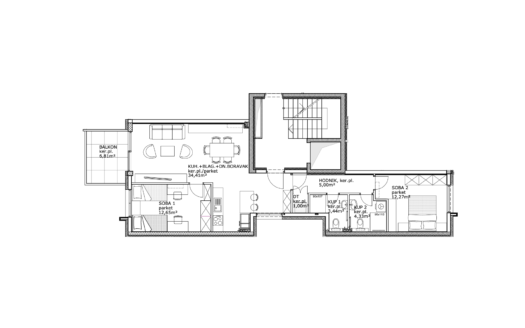 NOVOGRADNJA TREŠNJEVKA | 76 m² | 3S | 3. KAT | BALKON | LIFT | PRODAJA